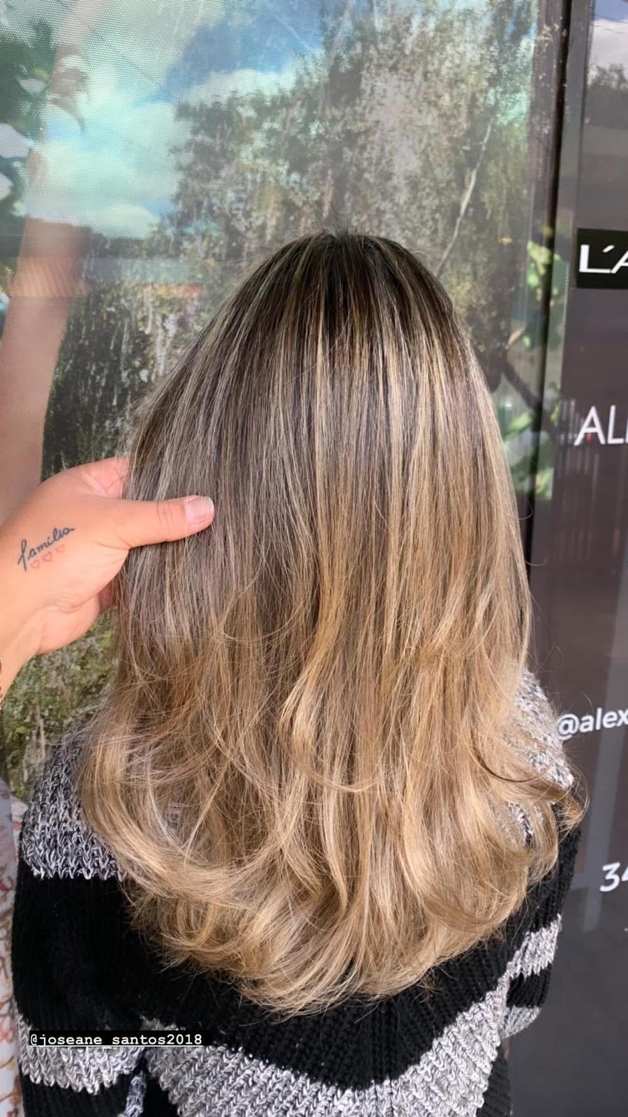 Honey blonde balayage