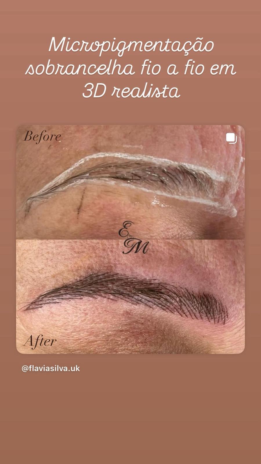 Natural brow shaping